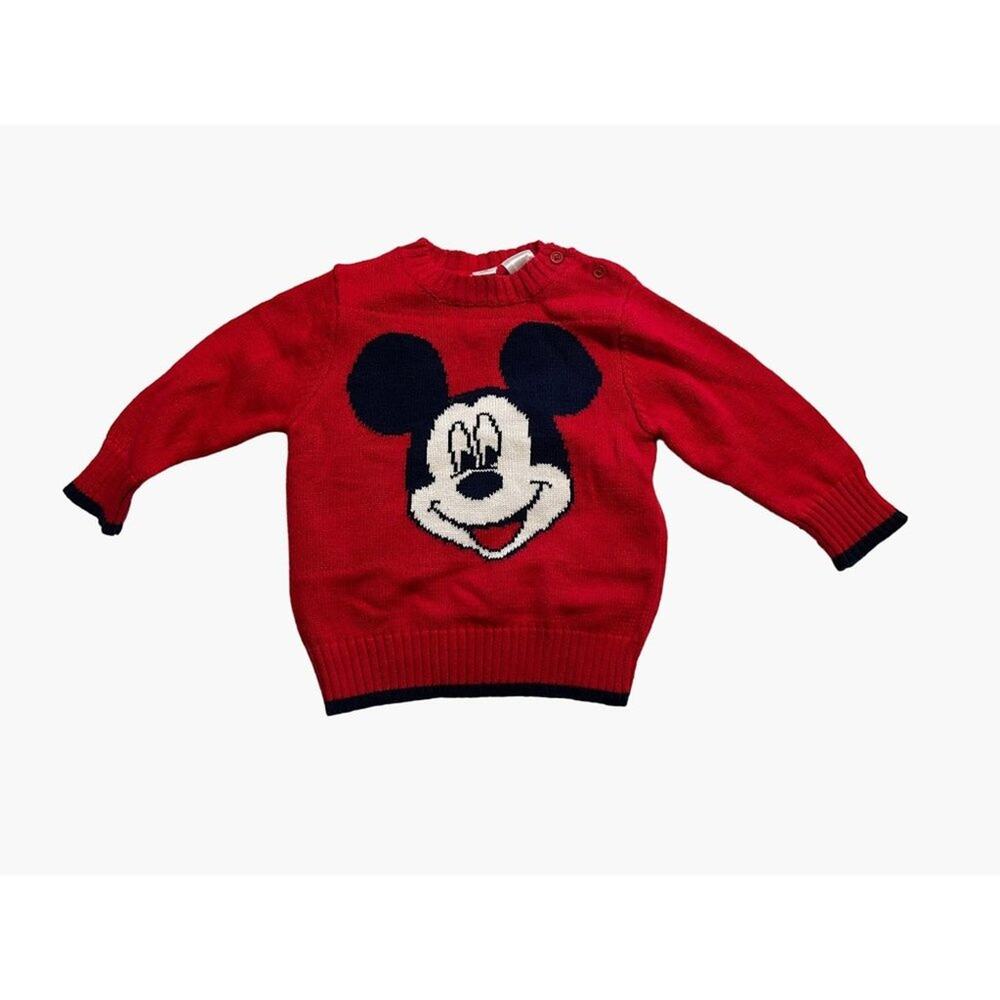 Disney Baby Sweater Infant Size 18 months Mickey Mouse Crewneck Excellent very g